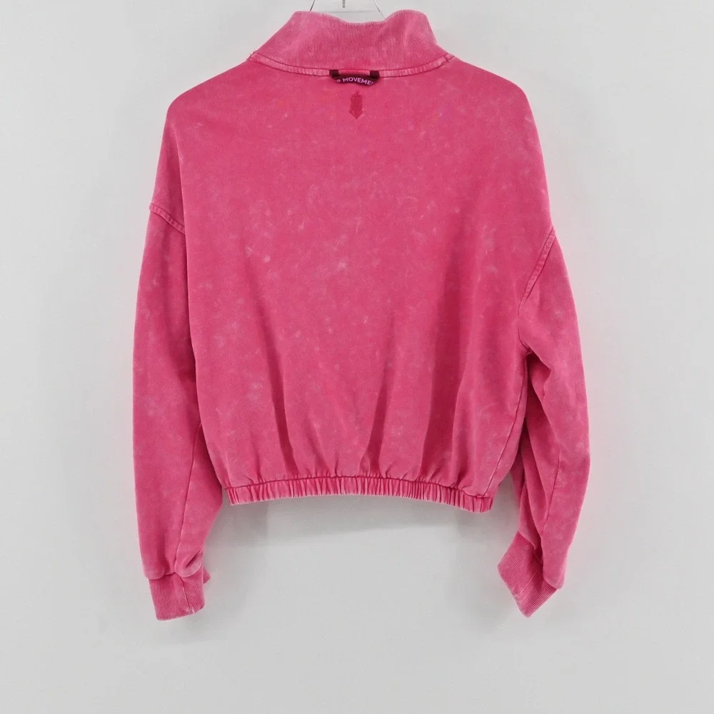 Free People FP Movement Valley Girl Pullover Womens Size S Pink Top Sweatshirt